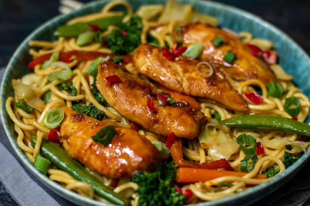 chicken stir fry noodles