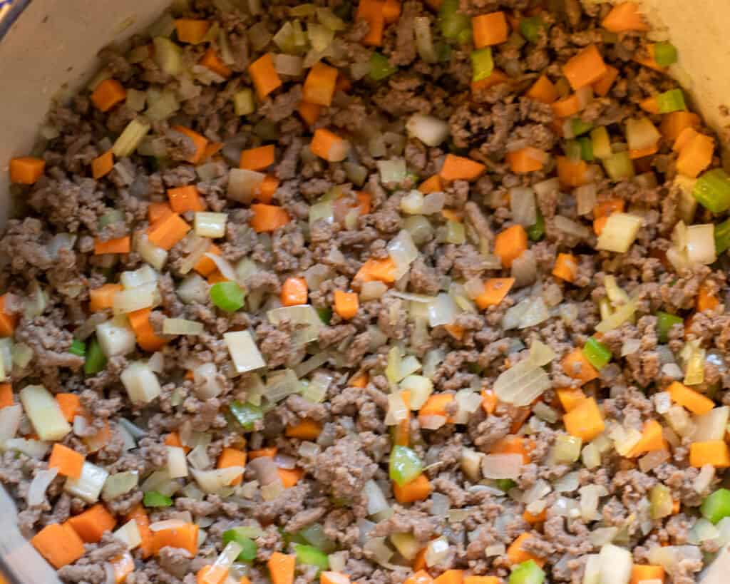 add celery and carrots