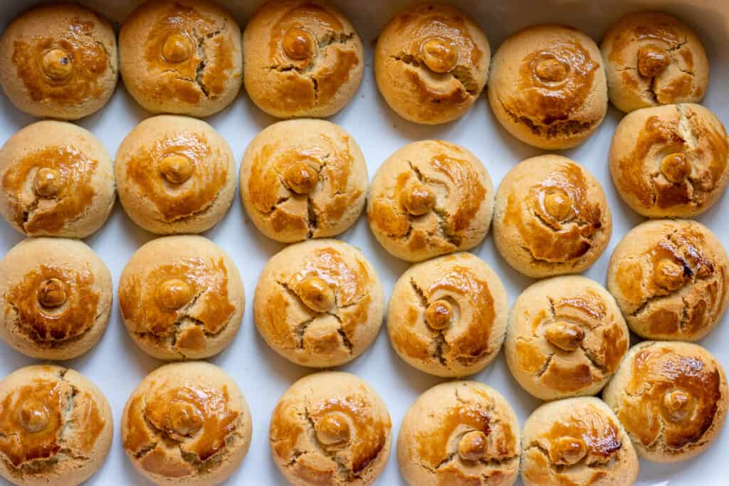 bake them in preheated oven until golden brown