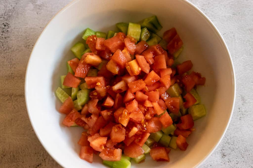add the diced tomatoes