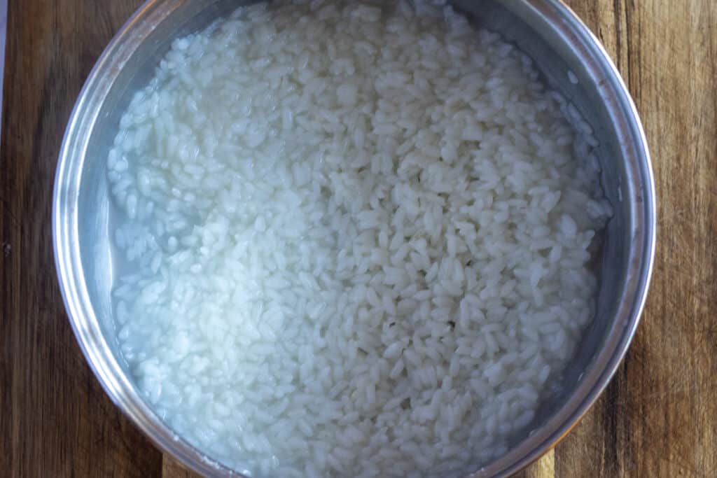 The rice cooked until soft.