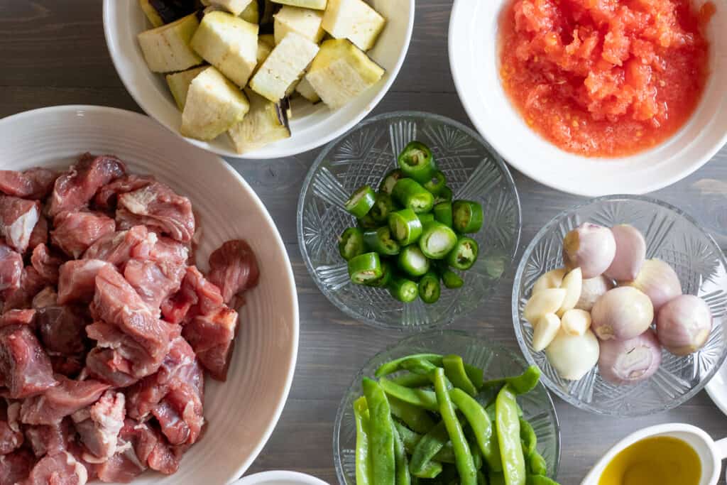 prepare the vegetables