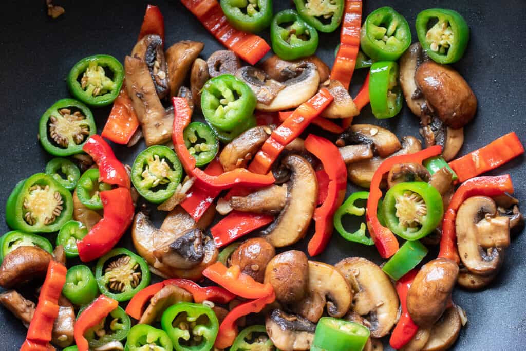 Sauté the peppers