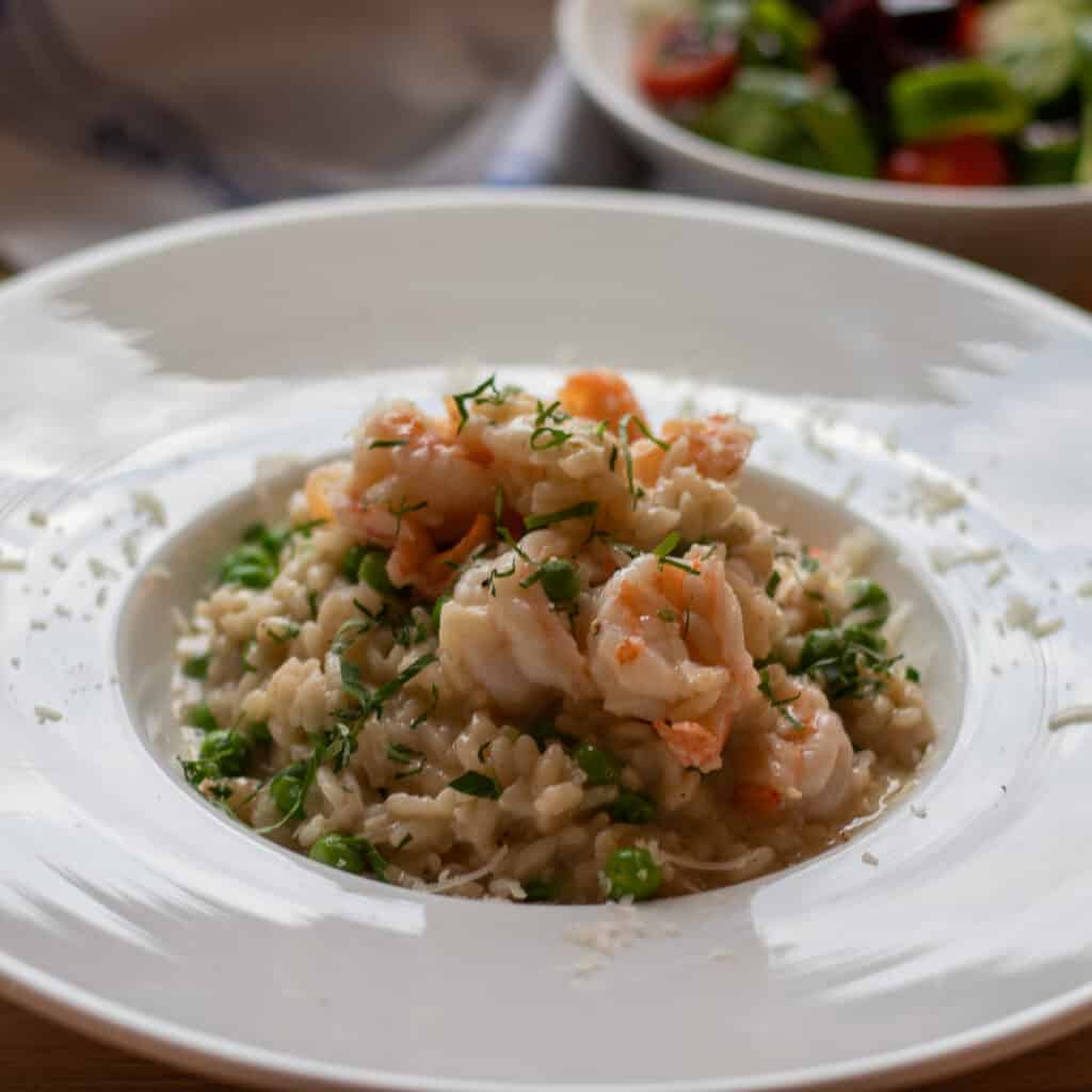 Creamy Shrimp Risotto With Peas - Cooking Gorgeous