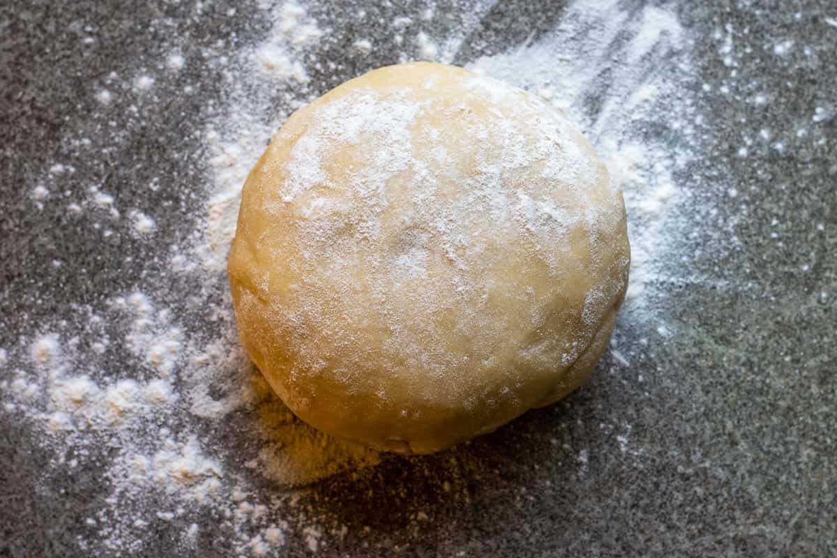 One of the two babka dough balls.
