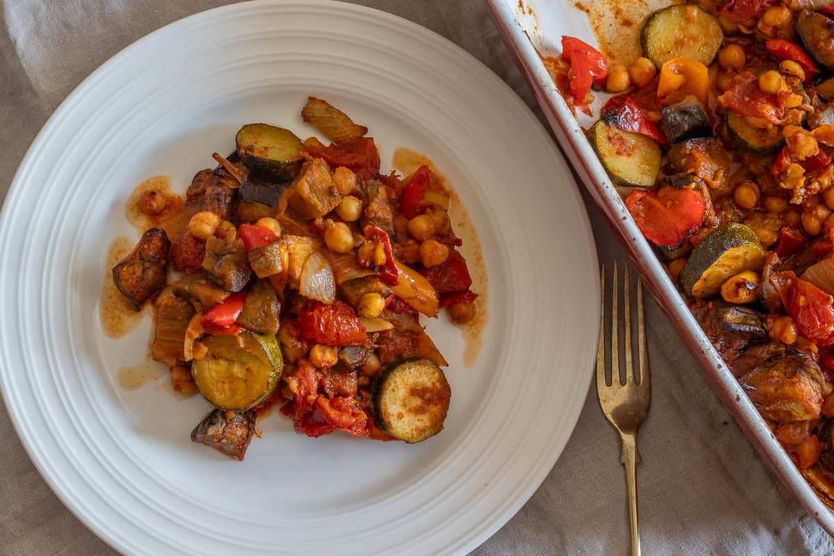 mediterranean style roasted vegetables